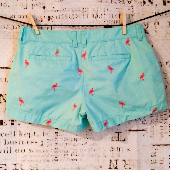 Old Navy flamingo chino cotton embroidered shorts - Picture 5 of 9